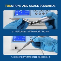 Dental 20 Degree Straight Head 1:1 Direct Drive Surgical Contra Angle BY