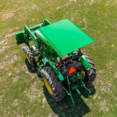 Large Tractor Canopy for 2×2, 3×2, 4×2 ROPS-Upto 45 deg.lean- John Deere Green
