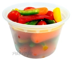 16 oz. Round Plastic Deli Food Soup Freezer Container 12 Pack – 100% BPA Free!