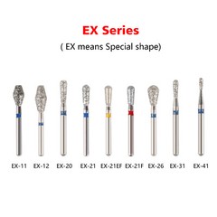 0.99 USD Dental FG Diamond Burs for High Speed Handpiece Friction Grip 5pcs/pack