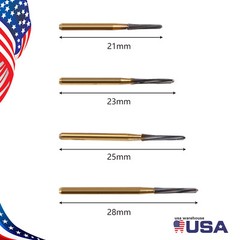Dental Endo-Z Bur Carbide Tungsten Surgical Cutter Burs 23-28mm 5pcs/pack SA
