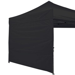 ABCCANOPY 10×10 Instant Canopy SunWall Sidewall Black 1-Pack – No Frame Top