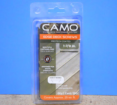100 Count CAMO Edge Deck Screws 1-7/8″ inch Protech Coated Trimhead 345120
