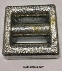 RotoMetals Uncoated Lead Lace Thru Style Scuba Hard Weights 4 pounds