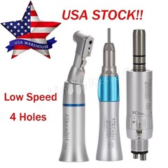 ASkeadnt Dental Slow Low Speed Handpiece Straight Contra Angle Air Motor 2.4Hole
