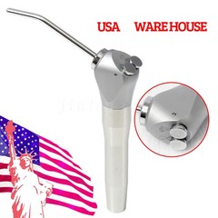 Dental 3 Way Air Water Spray Triple Syringe Handpiece w/ 2 Nozzles Tips Tubes