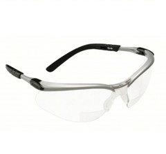 3M™BX 11374 Bifocal Safety Reading Glasses Clear Anti-Fog Lens Gray Frame 2Pck