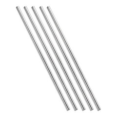 5 Pcs 5mm x 300mm Solid Round Rod for DIY Craft 304 Stainless Steel