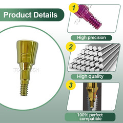 10pcs Dental Titanium Healing Abutment fits to Megagen Blue diamond NC/RC