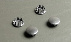 Set of Four 1/2″ Metal Hole Plugs- Plain Steel Finish SP-500-PL