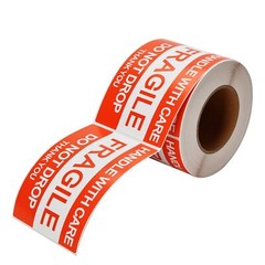 10000 2 x 3 Fragile Stickers Hand With Care Shipping Mailing Labels ( 20 Rolls )