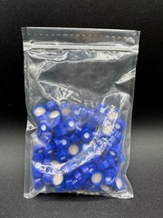 Laboratory GC/MS 11mm Blue Plastic Septa Snap Caps (100/Pack)
