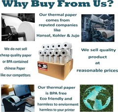 (50 ROLLS) 3 1/8″ x 230′ THERMAL POS RECEIPT PRINTER ROLL PAPER BPA