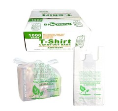 Bags T-Shirt Thank You Plastic Grocery Store Shopping Carry Out Bags 100 PACK