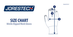 Grey Nitrile Dipped Poly Work Gloves ( 12 Pairs ) 1 Dozen JORESTECH