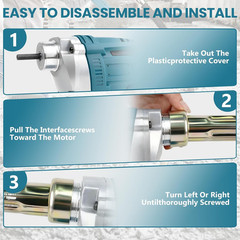 Cordless Handheld Concrete Vibrator Tool, Compatible with Makita 18V Battery (No