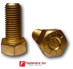 3/8-16 Grade 9 USA Hex Cap Screw Bolts Yellow Zinc Plated L-9 Alloy Choose Size
