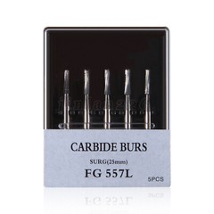 Burr Dental Surgical Burs 557L Long 25mm Carbide Bur High Speed FG SURG FGOS SL