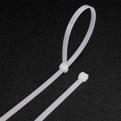 100pcs Cable Ties Black & White Premium Zip Ties Cable Tidy Long Short Small All