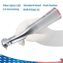 Dental 1:5 Increasing LED Contra Angle Handpiece Quattro Water Spray E-type po