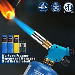 BLUEFIRE Handy Cyclone Propane Torch Head Trigger Start Turbo Swirl MAPP MAP Pro