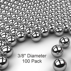100 3/8″ Inch G25 Precision 440 Stainless Steel Bearing Balls