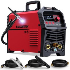 ARCCAPTAIN TIG Welder 200A DC HF TIG/Stick 2 in 1 Inverter Welding Machine LED🔥
