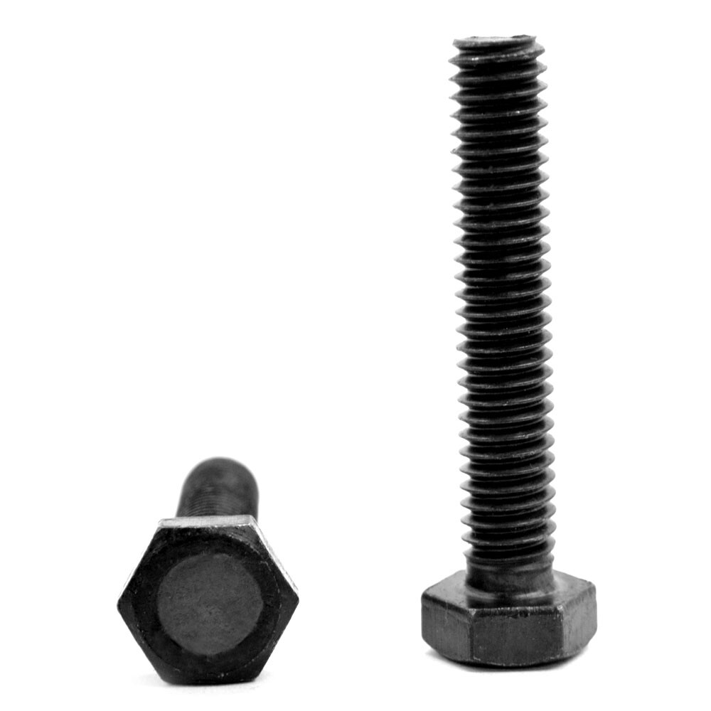 1/4″-20 x 1 3/4″ (FT) Coarse Grade 5 Hex Tap (Full Thread) Bolt Black