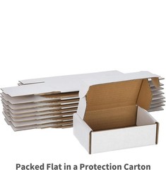 200 Pack 6x4x4 White Corrugated Shipping Mailer Packing Box Boxes 6″ x 4″ x 4″