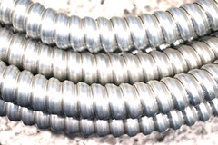 Aluminum Flexible Electrical Conduit, 1 inch in Diameter, Various Lengths