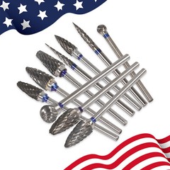 10pcs/Set Dental Tungsten Carbide Burs Plaster Alloy Acrylic Drill Polisher