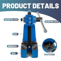 2 Ton Blue Arbor Press Cast Iron Manual Arbor Press Hand Press for Punching