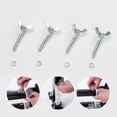 4 Packs Drywall Stilts Wing Bolt Replacement Kits, One Size, galvanized