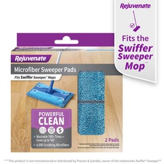 Rejuvenate Microfiber Replacement Sweeper Pads Compatible with