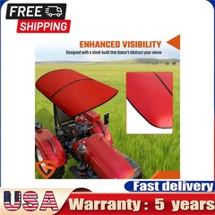 Heavy Duty Red Tractor Canopy 48″ x 52″ For 2″ x 2″ 2″ x 3″ ROPS Sun Shield