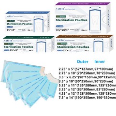 Self Sterilization Pouches Autoclave, Medical Sterilizer Bags Dental Tattoo Nail