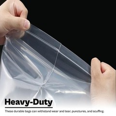 1000 Clear 2 Mil Reclosable Plastic Poly Bags Top Seal 9″ x 12″ with White Block