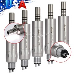 1-5 Dental Inner Water E-generator LED Low Speed Air Motor Handpiece 4 Hole po