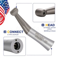 SANDENT Dental 1:1 Low Speed Handpiece Contra Angle Push Button Direct Drive