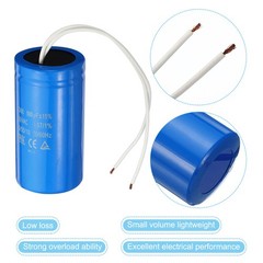 CD60 Run Capacitor, 500uF 250VAC 2 Wires 50/60Hz Motor Starting Capacitor