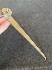 RARE Antique Starrett 6″ Outside Locking Joint Calipers EARLY 1885 DESIGN PATENT