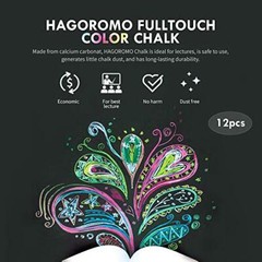 HAGOROMO Fulltouch Color Chalk Non-Toxic – [12 Pcs/10 Color Mix] 1 Box,