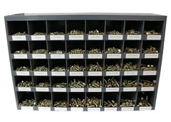 3,765 piece Grade 8 Coarse Thread Nut Bolt & Washer Assortment with Metal Bin