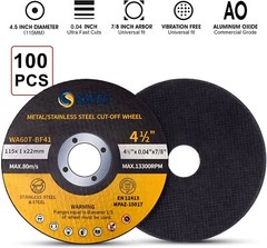 500 Pcs 4-1/2″ x .040″ x 7/8″ Cut off Wheels Stainless Steel Metal Cutting Discs