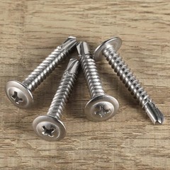 #8 x 2 Wafer Head Self Drilling Screws, Self Tapping Screws Sheet Metal Screw.
