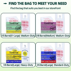 Heavy Duty TShirt Bags White 11x6x21 100 Count Plastic Grocery Shopping