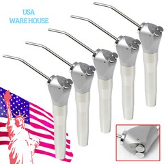 Dental 3 Way Air Water Spray Triple Syringe Handpiece w/ 2 Nozzles Tips Tubes