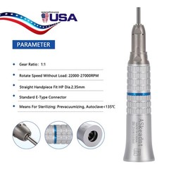 Dental Low Speed handpiece Straight Nose Cone 1:1 Direct Drive YP FDA