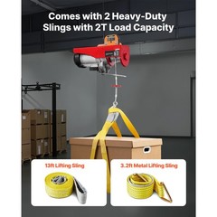 Uimoso Electric Hoist 2200lbs Crane Winch ,Wireless Remote ,1600W Motor 110V