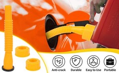 3 Pack Gas Can Spout Replacement Universal Fuel Cans Nozzle Kit 1 2 5 10 Gallon